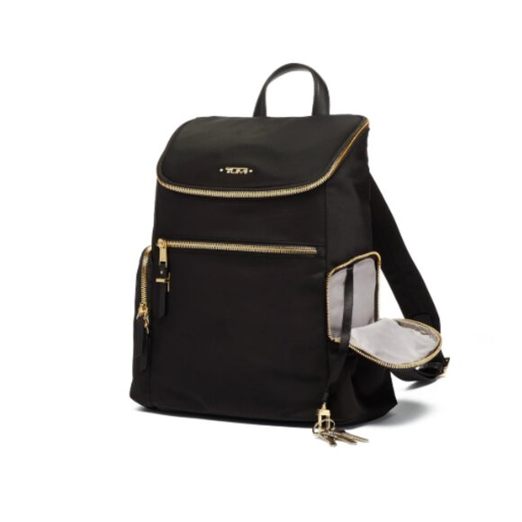 New TUMI Voyageur Bethany Backpack Black/Gold main image 4